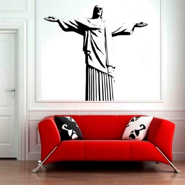 Adesivo De Parede Cristo Redentor-p 52x48cm