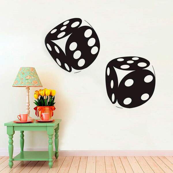 Adesivo De Parede Dados 02-gig 98x98cm Cada