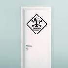 Adesivo De Parede Danger Toxic-eg 75x75cm