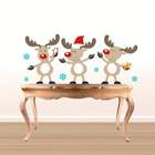 Adesivo De Parede Decorativo Alces De Natal-m 80x35cm