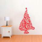 Adesivo De Parede Decorativo Árvore De Natal 7-es 71x118cm