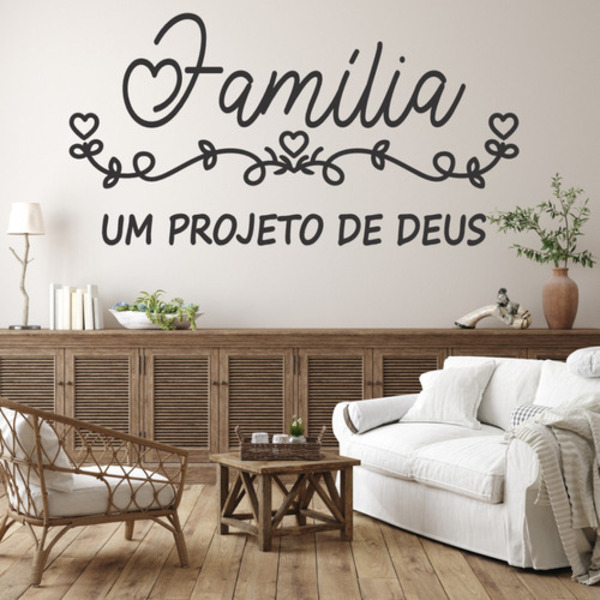 Adesivo De Parede Decorativo Família Um Projeto De Deus