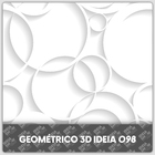 Adesivo De Parede Decorativo Geométrico 3d Circulo Abstrato