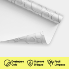 Adesivo De Parede Decorativo Geométrico Hexágono 3d Branco
