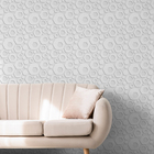 Adesivo De Parede Decorativo Geométrico Hexágono 3d Branco