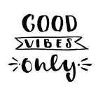 Adesivo De Parede Decorativo Good Vibes Only