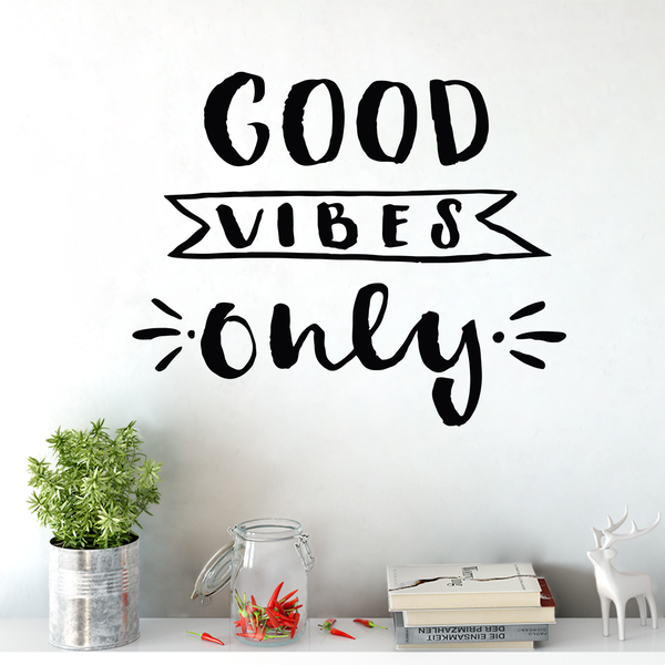 Adesivo De Parede Decorativo Good Vibes Only