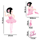 Adesivo De Parede Decorativo Infantil Bailarina Love Ballet -