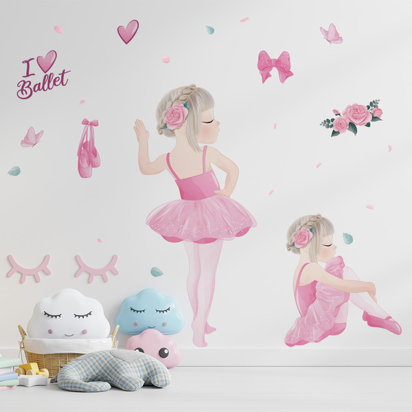Adesivo De Parede Decorativo Infantil Bailarina Love Ballet -