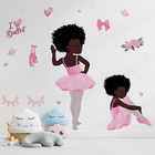 Adesivo De Parede Decorativo Infantil Bailarina Love Ballet -