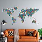 Adesivo De Parede Decorativo Mapa-múndi 06-eg 195x100cm