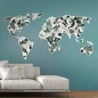 Adesivo De Parede Decorativo Mapa-múndi Camuflagem-p 90x45cm