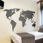 Adesivo De Parede Decorativo Mapa-múndi Circular-p 48x28cm