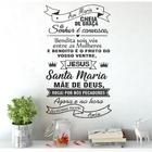 Adesivo De Parede Decorativo Oração Completa Ave Maria