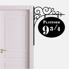 Adesivo De Parede Decorativo Plataforma 9 3/4 Harry Potter