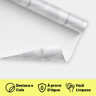 Adesivo De Parede Decorativo Quarto Efeito 3d Geométrico 3mt