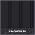 Adesivo De Parede Decorativo Ripas Grande Madeira Escura 3mt