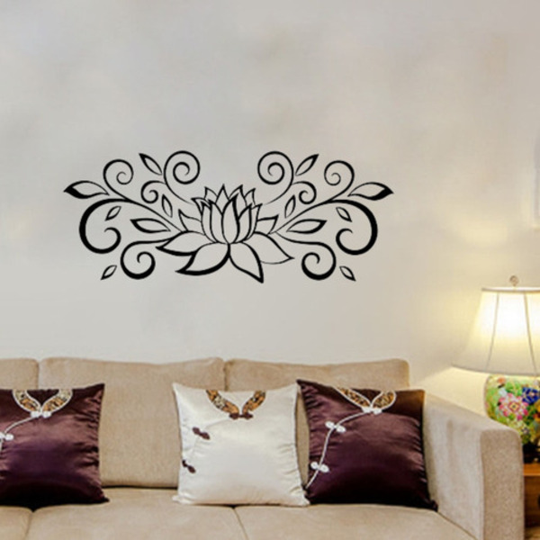 Adesivo De Parede Decorativo Sala Flor De Lótus