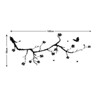 Adesivo De Parede Decorativo Sala Galho Com Flores