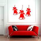 Adesivo De Parede Decorativo Sinos De Natal-m 40x30cm