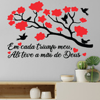 Adesivo De Parede Decorativo Triunfo Meu Teve A Mão De Deus -