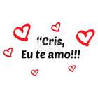 Adesivo De Parede Dia Dos Namorados Eu Te Amo-m 48x45cm