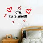 Adesivo De Parede Dia Dos Namorados Eu Te Amo-p 35x31cm