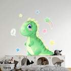 Adesivo De Parede Dinossauro Baby Com Estrelinhas-eg 85x78cm