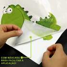 Adesivo De Parede Dinossauro Baby Verde-eg 85x63cm