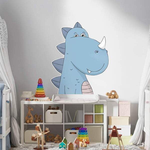 Adesivo De Parede Dinossauro Grande-eg 85x63cm