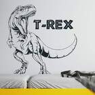 Adesivo De Parede Dinossauro T-rex Silhueta-p 48x46cm