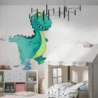 Adesivo De Parede Dinossauro Verde Sorrindo-m 65x50cm