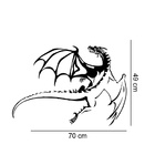 Adesivo De Parede Dragão Mod01 Medidas:70 X 49 Cm