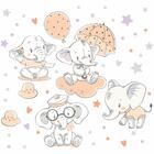 Adesivo De Parede Elefante Bebê Para Quarto Infantil