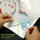 Adesivo De Parede Elefantinho Segurando Estrelas-eg 85x72cm