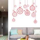 Adesivo De Parede Enfeites De Natal 2-p 38x36cm