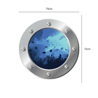 Adesivo De Parede Escotilha Fundo Do Mar Medida: 70 X 70 Cm