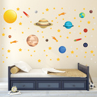 Adesivo de Parede Espaço Sistema Solar e Estrelas Extras