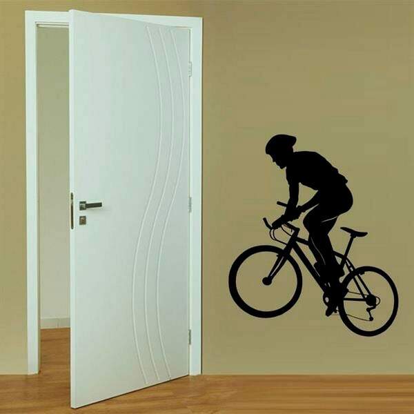 Adesivo De Parede Esporte Ciclismo Mod. 2-p 42x50cm