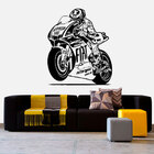 Adesivo De Parede Esportes Moto De Corrida-eg 68x80cm