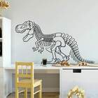 Adesivo De Parede Esqueleto De Dinossauro-m 52x97cm
