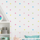 Adesivo de Parede Estrelas Coloridas Candy Colors 108un