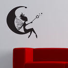 Adesivo De Parede - Fada  Lua E Estrelas - 022inp