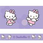 Adesivo De Parede Faixa Com Nome Hello Kitty 2 Lilás