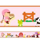 Adesivo De Parede Faixa Fazendinha Menina