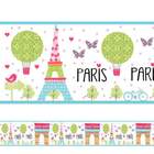 Adesivo De Parede Faixa Paris Torre Eiffel
