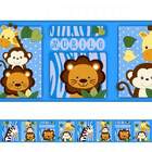 Adesivo De Parede Faixa Safari Azul Claro