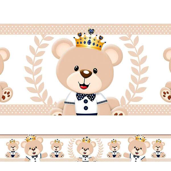 Adesivo De Parede Faixa Urso Príncipe 8