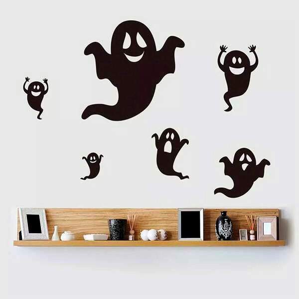 Adesivo De Parede Fantasma De Halloween Buu-es 150x100cm