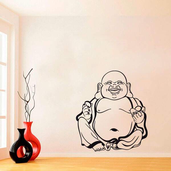 Adesivo De Parede Fé E Religião Buda 2-p 48x56cm